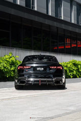 Audi RS5 B9.5 2020 2021 2022 2023 2024 2025 with Aftermarket Parts - AE V2 Style Rear Diffuser & Canards Dry Pre-preg Carbon Fiber from ArmorExtend