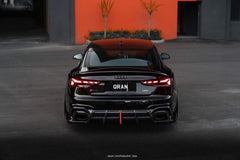 Audi RS5 B9.5 2020 2021 2022 2023 2024 2025 with Aftermarket Parts - AE V2 Style Rear Diffuser & Canards Dry Pre-preg Carbon Fiber from ArmorExtend