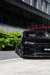 Audi RS5 B9.5 2020 2021 2022 2023 2024 2025 with Aftermarket Parts - AE V2 Style Front Canards Dry Pre-preg Carbon Fiber from ArmorExtend