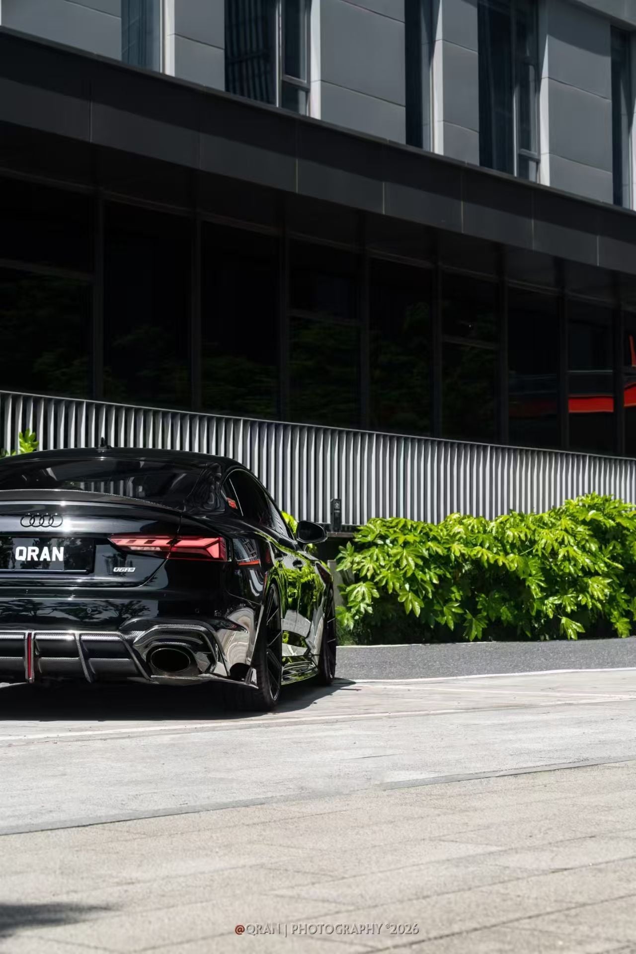 Audi RS5 B9.5 2020 2021 2022 2023 2024 2025 with Aftermarket Parts - AE V2 Style Rear Diffuser & Canards Dry Pre-preg Carbon Fiber from ArmorExtend