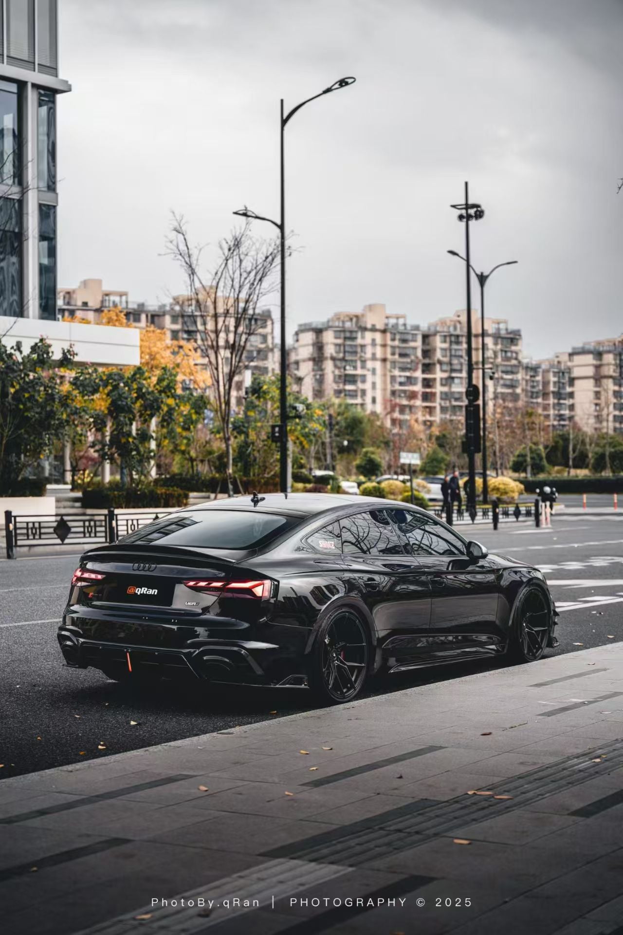 Audi RS5 B9.5 2020 2021 2022 2023 2024 Early 2025 with Aftermarket Parts - AE Style Rear Diffuser Carbon Fiber from ArmorExtend