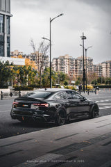 Audi RS5 B9.5 2020 2021 2022 2023 2024 Early 2025 with Aftermarket Parts - AE Style Rear Diffuser Carbon Fiber from ArmorExtend