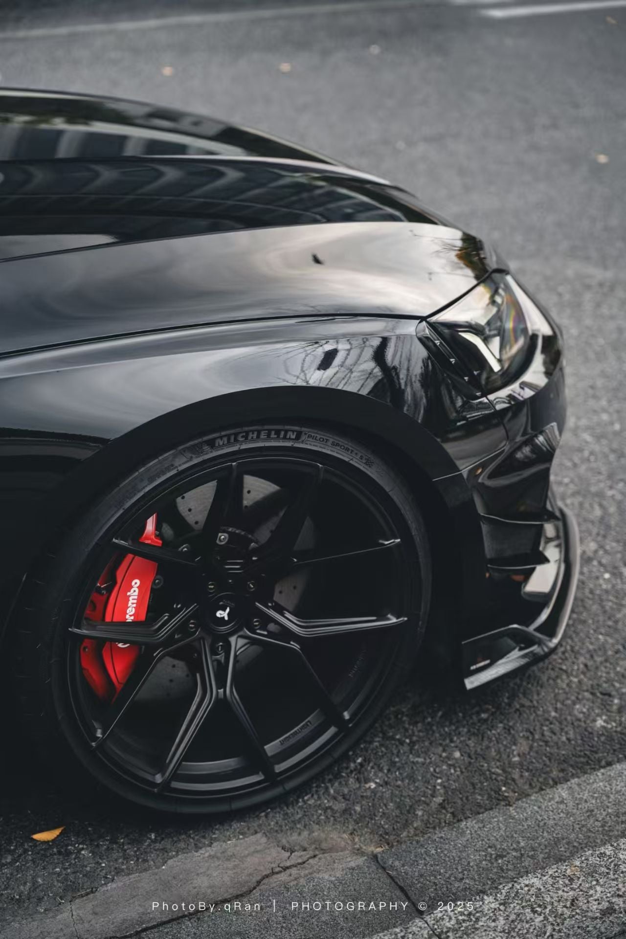 Audi RS5 B9.5 2020 2021 2022 2023 2024 2025 with Aftermarket Parts - AE Style Front Canards Carbon Fiber from ArmorExtend