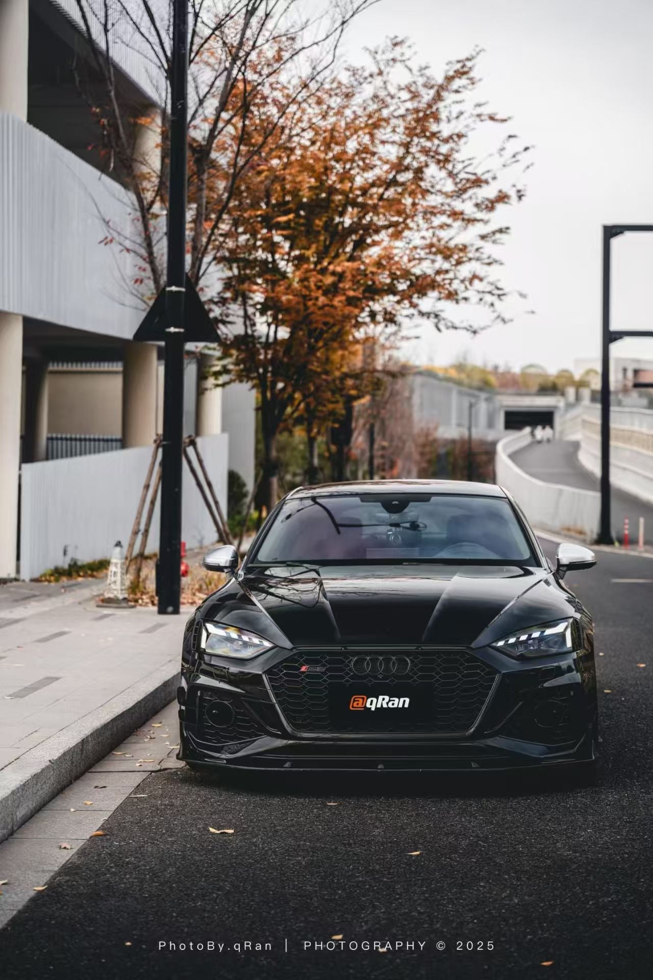 Audi RS5 B9.5 2020 2021 2022 2023 2024 2025with Aftermarket Parts - AE Style Front Lip Carbon Fiber from ArmorExtend