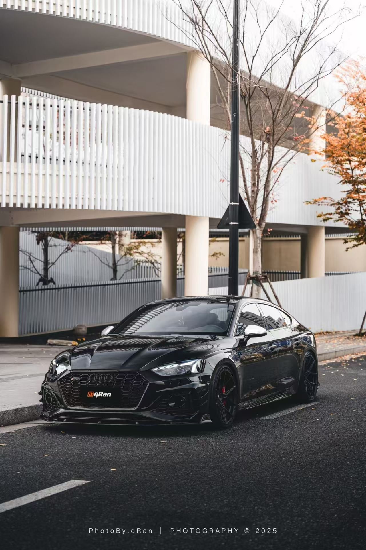 Audi RS5 B9.5 2020 2021 2022 2023 2024 2025with Aftermarket Parts - AE Style Front Lip Carbon Fiber from ArmorExtend