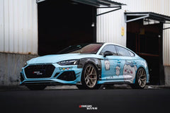 Audi RS5 B9 B9.5 2017 2018 2019 2020 2021 2022 2023 2024 2025 with Aftermarket Parts - AE Style Front Fenders Carbon Fiber from ArmorExtend