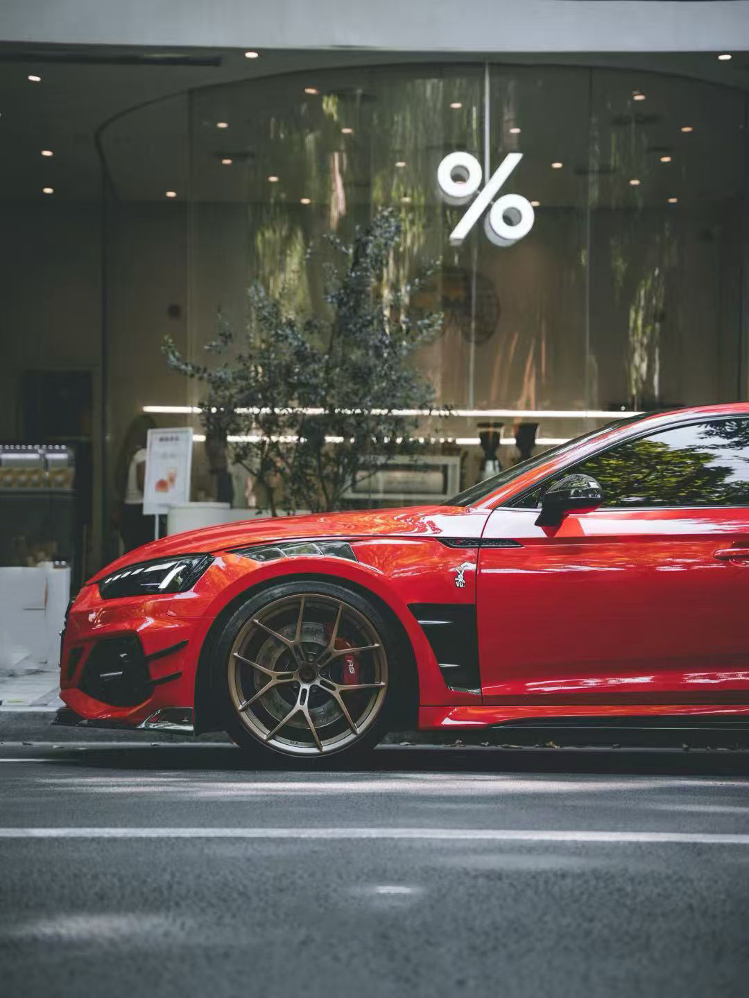 Audi RS5 B9 B9.5 2017 2018 2019 2020 2021 2022 2023 2024& 2025 with Aftermarket Parts - AE Style Front Fenders Carbon Fiber from ArmorExtend