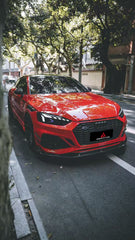 Audi RS5 B9.5 2020 2021 2022 2023 2024 2025with Aftermarket Parts - AE Style Front Lip Carbon Fiber from ArmorExtend