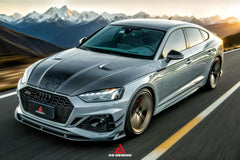Audi RS5 S5 A5 B9 B9.5 2017 2018 2019 2020 2021 2022 2023 2024 2025 with Aftermarket Parts - AE Style Hood Bonnet Carbon Fiber from ArmorExtend