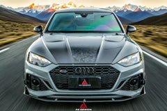 Audi RS5 B9.5 2020 2021 2022 2023 2024& 2025with Aftermarket Parts - AE Style Front Lip Carbon Fiber from ArmorExtend