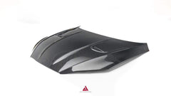 Audi RS5 S5 A5 B9 B9.5 2017 2018 2019 2020 2021 2022 2023 2024 with Aftermarket Parts - AE Style Hood Bonnet Carbon Fiber from ArmorExtend