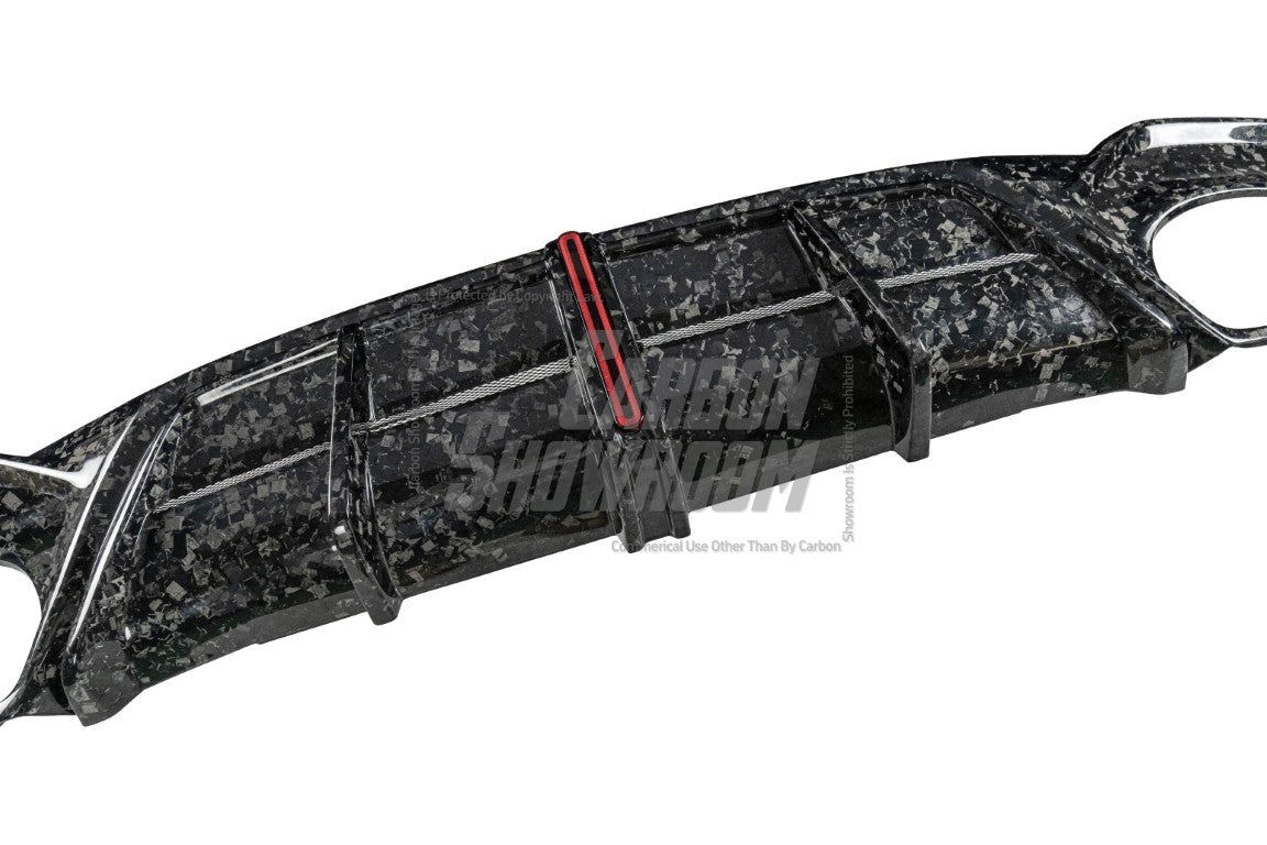 Audi RS6 C8 2020 2021 2022 2023 2024 & RS7 C8 2020 2021 2022 2023 2024 with Aftermarket Parts - AE Rear Diffuser & Canards?Carbon Fiber?from ArmorExtend