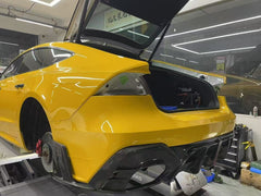 Audi RS6 C8 2020 2021 2022 2023 2024 & RS7 C8 2020 2021 2022 2023 2024 with Aftermarket Parts - AE Rear Diffuser & Canards?Carbon Fiber?from ArmorExtend