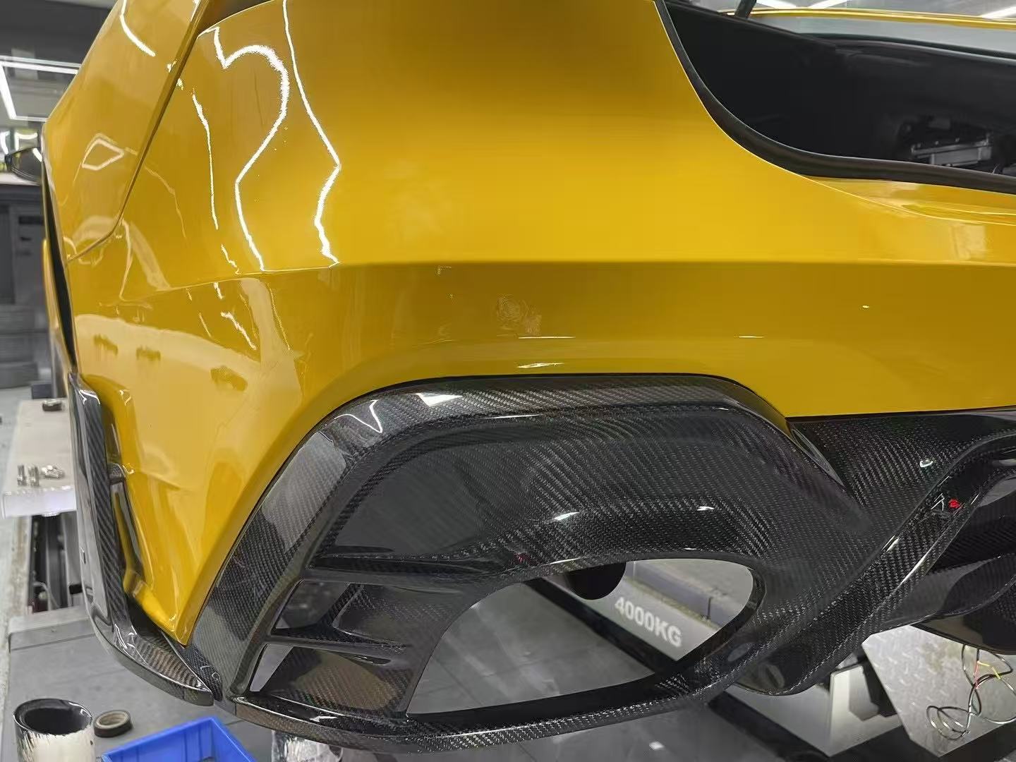 Audi RS6 C8 2020 2021 2022 2023 2024 & RS7 C8 2020 2021 2022 2023 2024 with Aftermarket Parts - AE Rear Diffuser & Canards?Carbon Fiber?from ArmorExtend