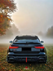 Audi RS6 C8 2020 2021 2022 2023 2024 & RS7 C8 2020 2021 2022 2023 2024 with Aftermarket Parts - AE Rear Diffuser & Canards Pre-preg Carbon Fiber from ArmorExtend