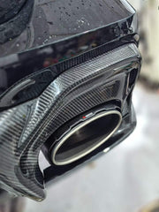 Audi RS6 C8 2020 2021 2022 2023 2024 & RS7 C8 2020 2021 2022 2023 2024 with Aftermarket Parts - AE Rear Diffuser & Canards Carbon Fiber?from ArmorExtend