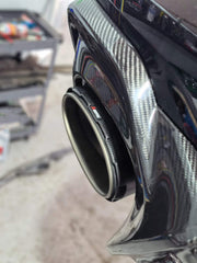 Audi RS6 C8 2020 2021 2022 2023 2024 & RS7 C8 2020 2021 2022 2023 2024 with Aftermarket Parts - AE Rear Diffuser & Canards Carbon Fiber?from ArmorExtend
