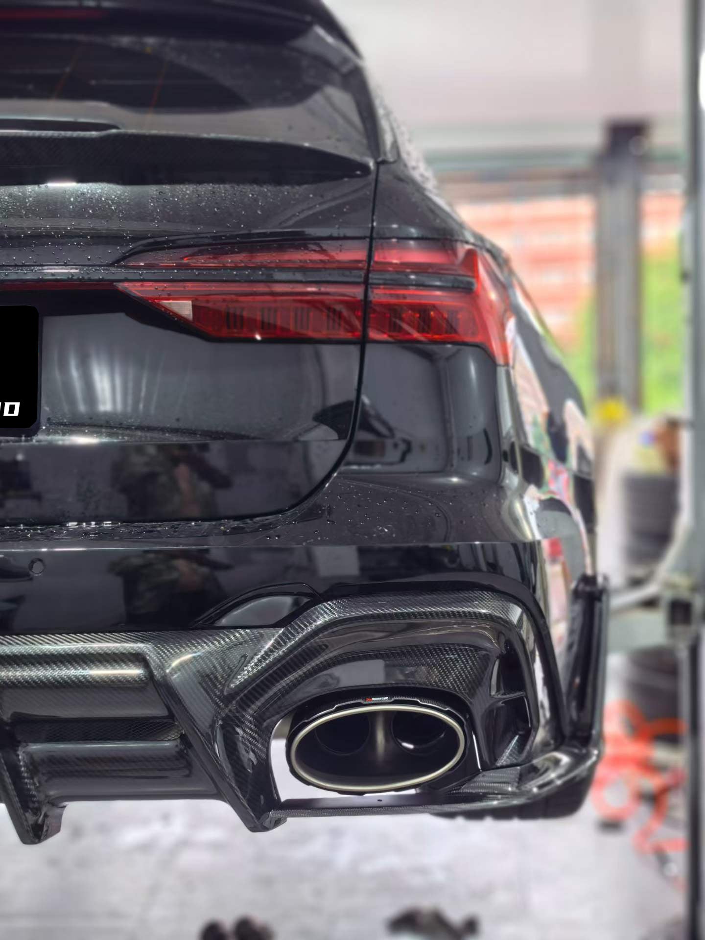 Audi RS6 C8 2020 2021 2022 2023 2024 & RS7 C8 2020 2021 2022 2023 2024 with Aftermarket Parts - AE Rear Diffuser & Canards Carbon Fiber?from ArmorExtend