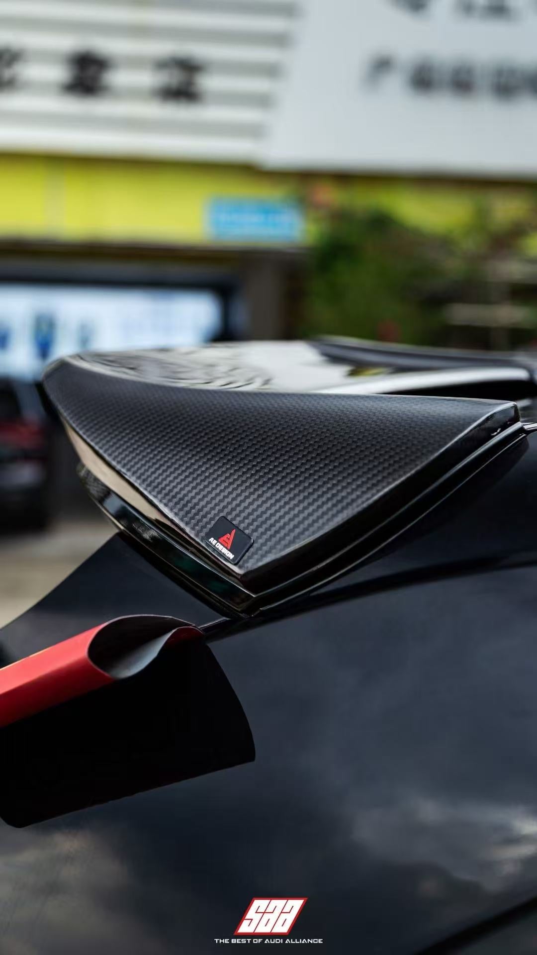Audi RSQ8 2021 2022 2023 2024 with Aftermarket Parts - AE Roof Spoiler Pre-preg Carbon Fiber from ArmorExtend
