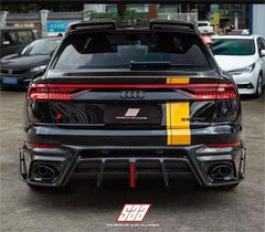 Audi RSQ8 2021 2022 2023 2024 SQ8 Q8 (requires you to upgrade the exhaust tips to RSQ8 version) 2020 2021 2022 2023 2024 with Aftermarket Parts - AE Rear Diffuser Pre-Preg Carbon Fiber from ArmorExtend
