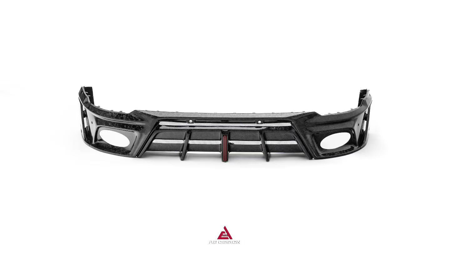 Audi RSQ8 2021 2022 2023 2024 SQ8 Q8 (requires you to upgrade the exhaust tips to RSQ8 version) 2020 2021 2022 2023 2024 with Aftermarket Parts - AE Rear Diffuser Pre-Preg Carbon Fiber from ArmorExtend