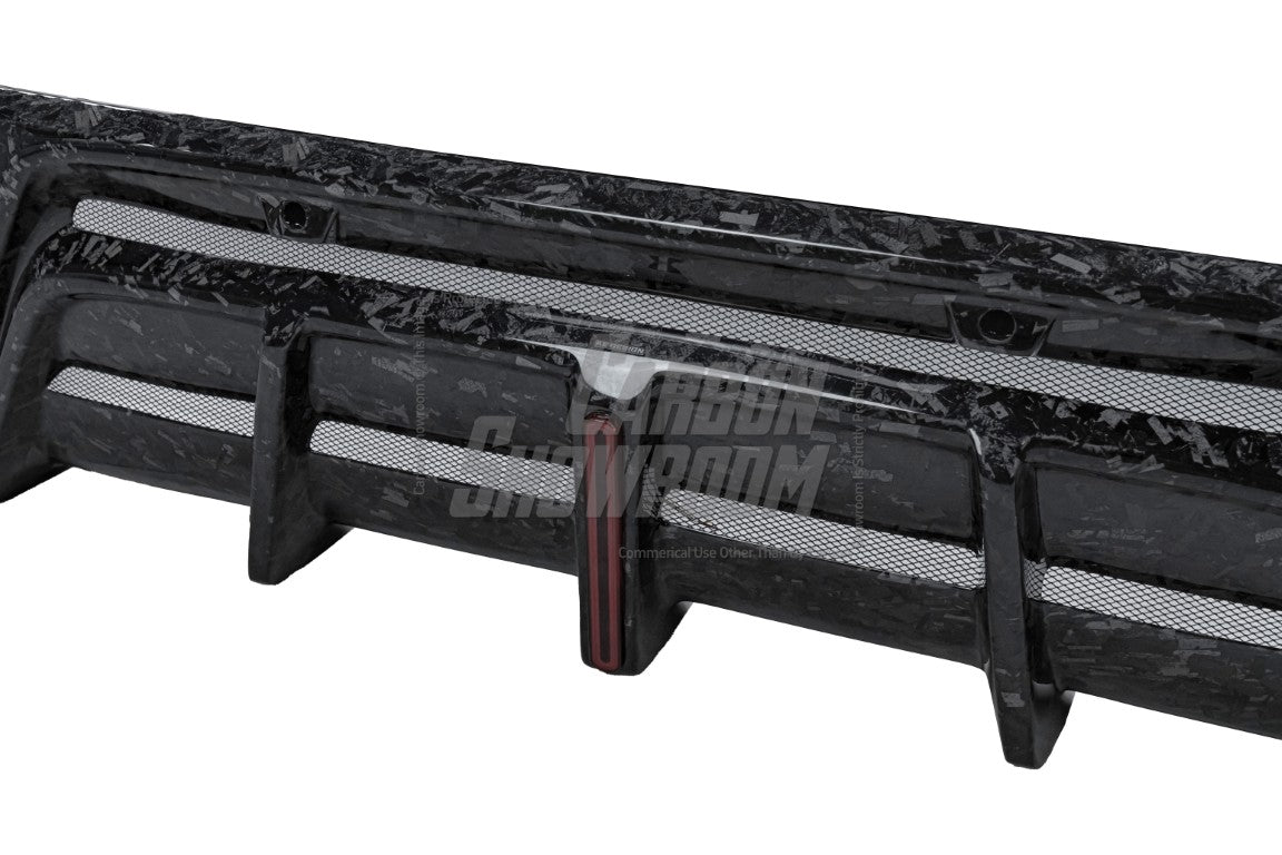 Audi RSQ8 2021 2022 2023 2024 SQ8 Q8 (requires you to upgrade the exhaust tips to RSQ8 version) 2020 2021 2022 2023 2024 with Aftermarket Parts - AE Rear Diffuser Pre-Preg Carbon Fiber from ArmorExtend