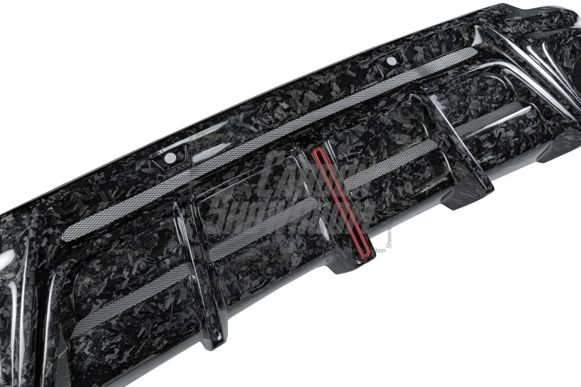 Audi RSQ8 2021 2022 2023 2024 SQ8 Q8 (requires you to upgrade the exhaust tips to RSQ8 version) 2020 2021 2022 2023 2024 with Aftermarket Parts - AE Rear Diffuser?Pre-Preg Carbon Fiber?from?ArmorExtend