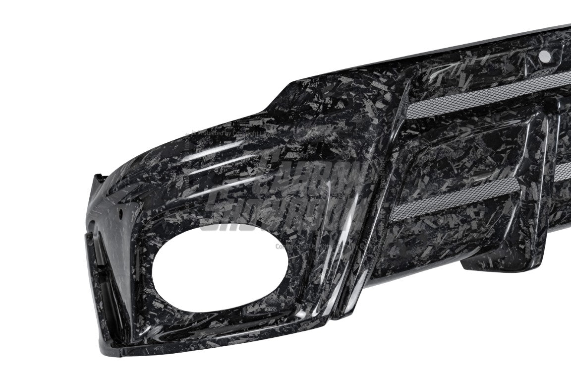 Audi RSQ8 2021 2022 2023 2024 SQ8 Q8 (requires you to upgrade the exhaust tips to RSQ8 version) 2020 2021 2022 2023 2024 with Aftermarket Parts - AE Rear Diffuser?Pre-Preg Carbon Fiber?from?ArmorExtend