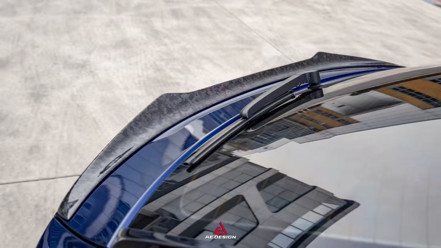 Audi Q8 SQ8 RSQ8 2020 2021 2022 2023 2024 with Aftermarket Parts - AE Rear Spoiler Carbon Fiber from ArmorExtend