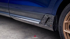 Audi Q8 SQ8 RSQ8 2020 2021 2022 2023 2024 with Aftermarket Parts - AE Side Skirts?Carbon Fiber?from ArmorExtend