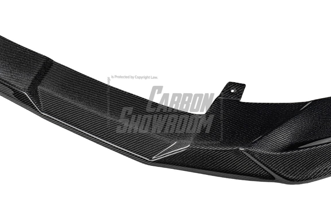 Audi S4 / A4 (With s-line Bumper, does not fit base model) B9.5 2020-ON with Aftermarket Parts - AE V2 Carbon Fiber & ABS Front Lip from ArmorExtend 