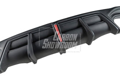 Audi S4 / A4 (With S-line Bumper) B9.5 2020 2021 2022 2023 2024 with Aftermarket Parts - AE / Plustic Style Rear Diffuser & Canards Carbon Fiber / ABS