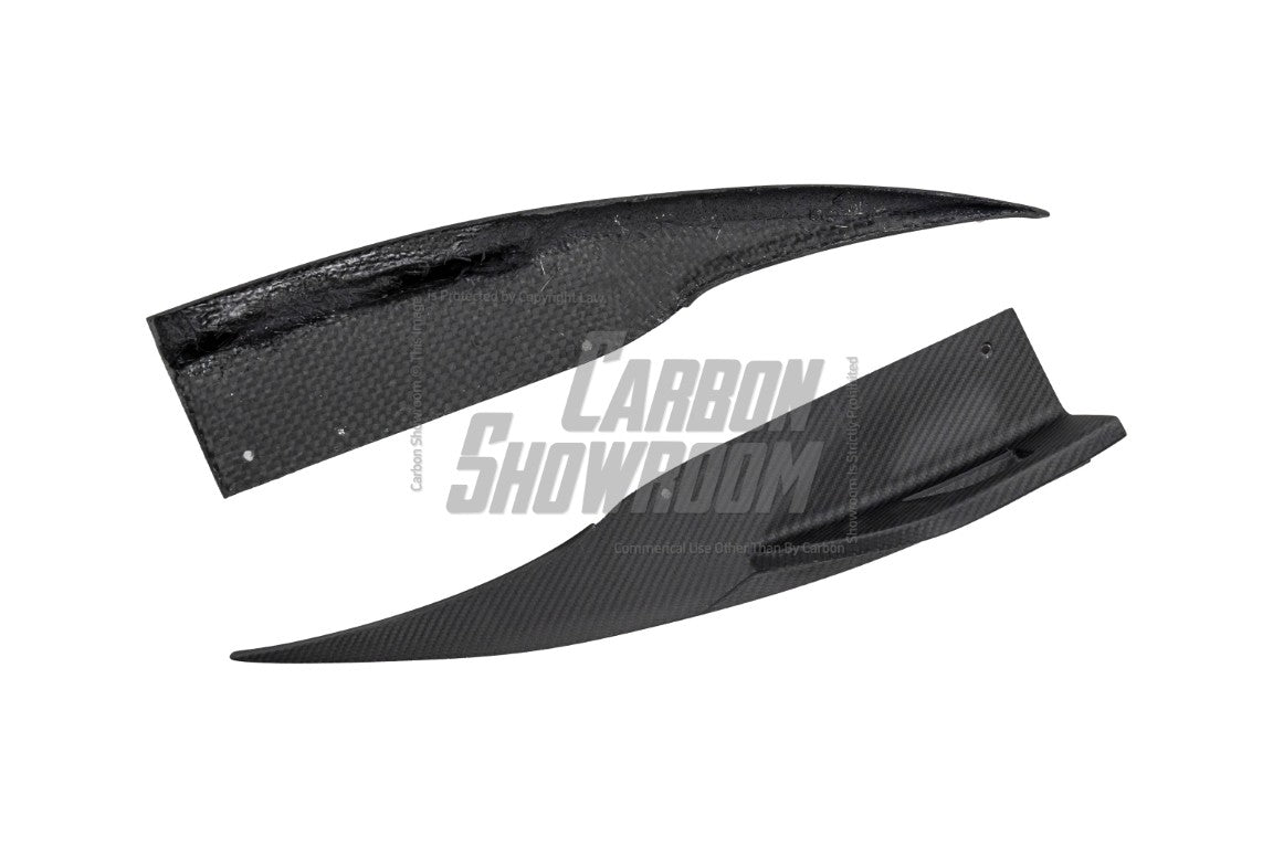 Audi S4 / A4 (With S-line Bumper) B9.5 2020 2021 2022 2023 2024 with Aftermarket Parts - AE / Plustic Style Rear Diffuser & Canards Carbon Fiber / ABS