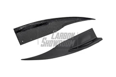 Audi S4 / A4 (With S-line Bumper) B9.5 2020 2021 2022 2023 2024 with Aftermarket Parts - AE / Plustic Style Rear Diffuser & Canards Carbon Fiber / ABS