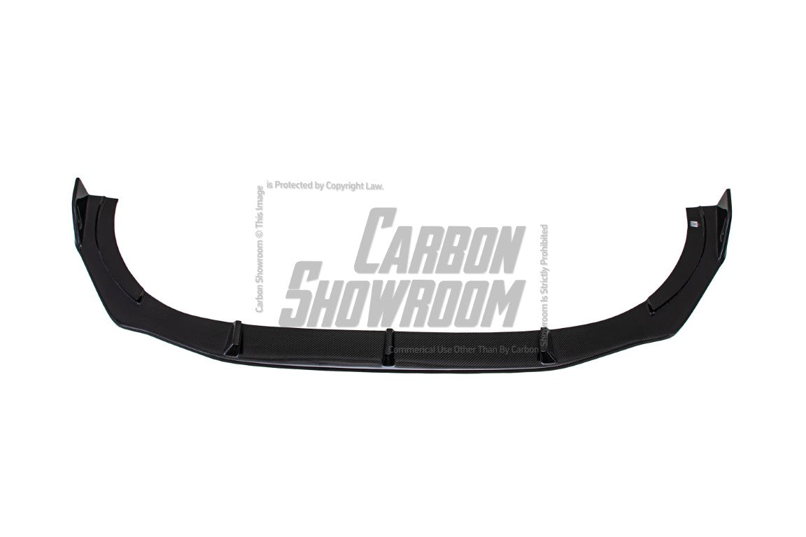 Audi S4 / A4 (With S-line Bumper) B9.5 2020 2021 2022 2023 2024 with Aftermarket Parts - AE Style Front Lip Carbon Fiber from ArmorExtend