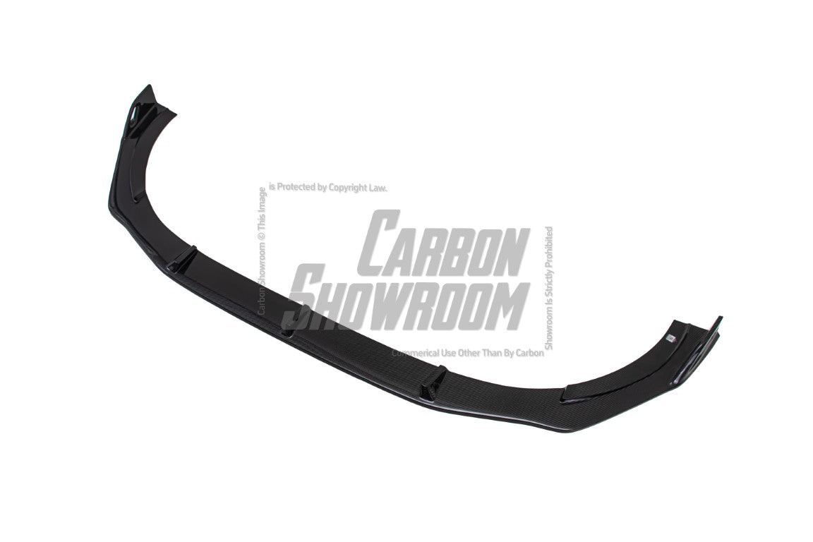 Audi S4 / A4 (With S-line Bumper) B9.5 2020 2021 2022 2023 2024 with Aftermarket Parts - AE Style Front Lip Carbon Fiber from ArmorExtend