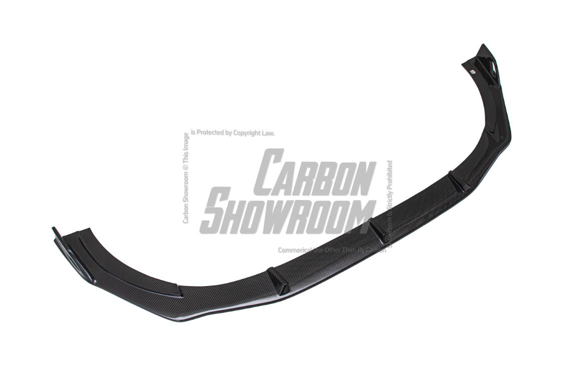 Audi S4 / A4 (With S-line Bumper) B9.5 2020 2021 2022 2023 2024 with Aftermarket Parts - AE Style Front Lip Carbon Fiber from ArmorExtend
