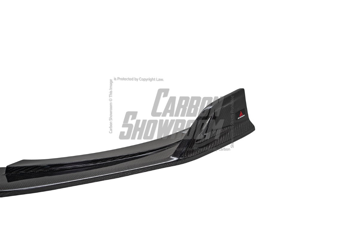 Audi S4 / A4 (With S-line Bumper) B9.5 2020 2021 2022 2023 2024 with Aftermarket Parts - AE Style Front Lip Carbon Fiber from ArmorExtend