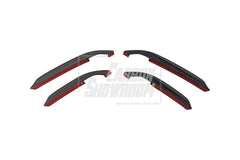 Audi S4 / A4 (With S-line Bumper) B9.5 2020 2021 2022 2023 2024 with Aftermarket Parts - AE Style Front Canards Carbon Fiber from ArmorExtend