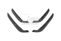 Audi S4 / A4 (With S-line Bumper) B9.5 2020 2021 2022 2023 2024 with Aftermarket Parts - AE Style Front Canards Carbon Fiber from ArmorExtend