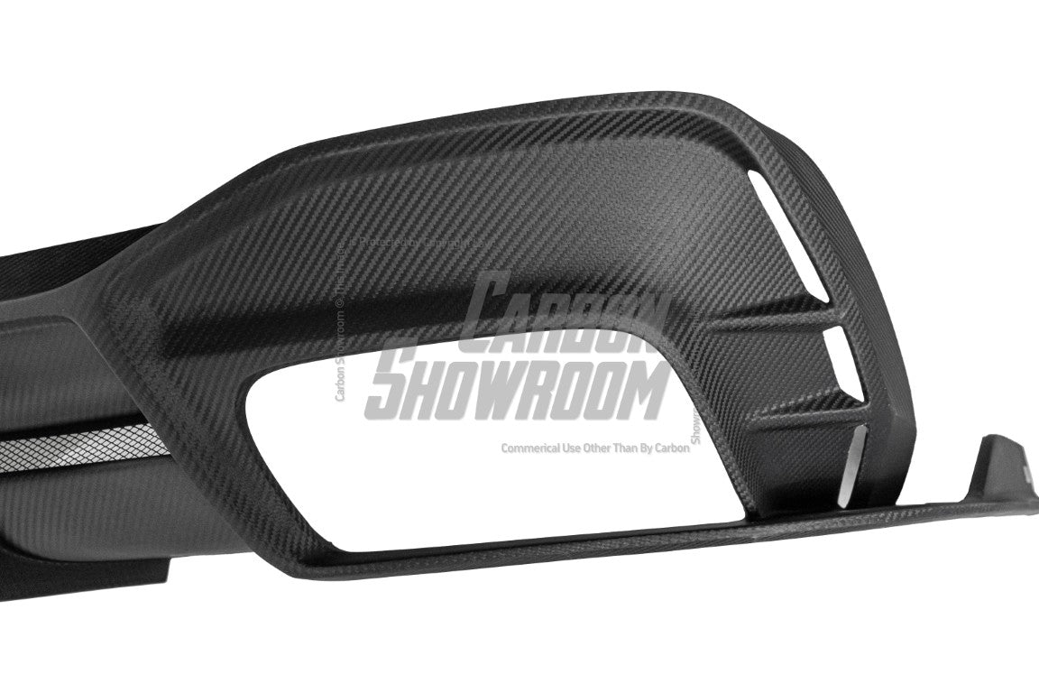 Audi S4 / A4 (With S-line Bumper) B9.5 2020 2021 2022 2023 2024 with Aftermarket Parts - AE Style Rear Diffuser Carbon Fiber from ArmorExtend