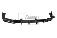 Audi S4 / A4 (With S-line Bumper) B9.5 2020 2021 2022 2023 2024 with Aftermarket Parts - AE Style Rear Diffuser Carbon Fiber from ArmorExtend