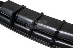 Audi S4 / A4 (With S-line Bumper) B9.5 2020 2021 2022 2023 2024 with Aftermarket Parts - AE Style Rear Diffuser Carbon Fiber from ArmorExtend