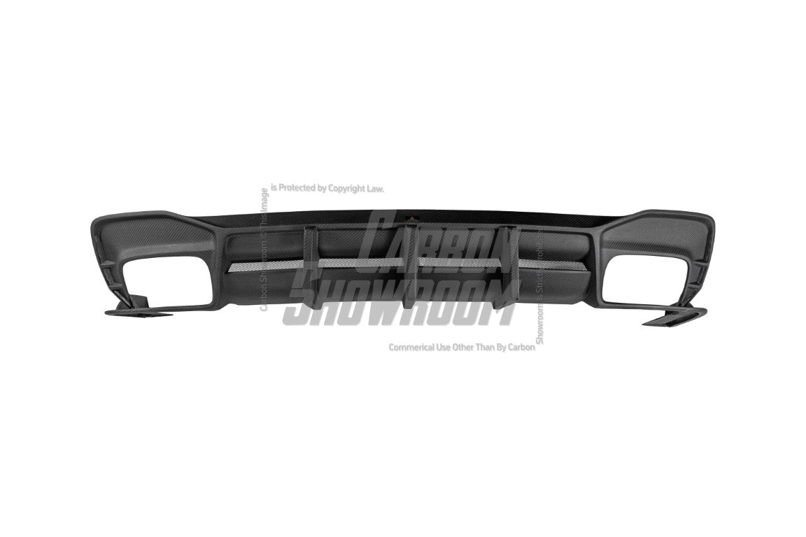 Audi S4 / A4 (With S-line Bumper) B9.5 2020 2021 2022 2023 2024 with Aftermarket Parts - AE Style?Rear Diffuser Carbon Fiber from?ArmorExtend