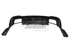 Audi S4 / A4 (With S-line Bumper) B9.5 2020 2021 2022 2023 2024 with Aftermarket Parts - AE Style Rear Diffuser Carbon Fiber from ArmorExtend