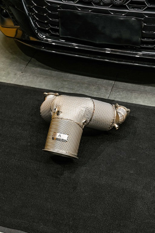 Audi S4 B9 B9.5 2017-ON (3.0T) with Aftermarket Parts - 200 & 300 & 400 CELL Downpipe Stainless Steel / Titanium?from?ArmorExtend