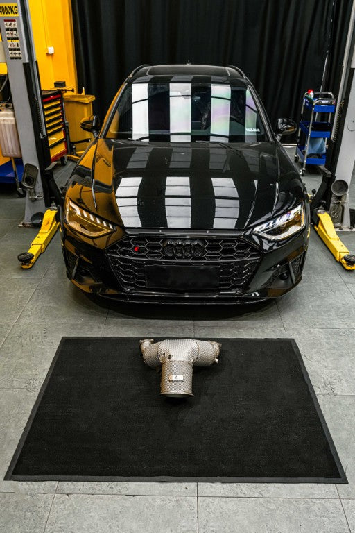 Audi S4 B9 B9.5 2017-ON (3.0T) with Aftermarket Parts - 200 & 300 & 400 CELL Downpipe Stainless Steel / Titanium?from?ArmorExtend