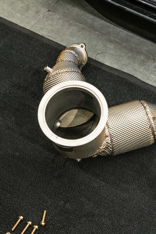 Audi S4 B9 B9.5 2017-ON (3.0T) with Aftermarket Parts - 200 & 300 & 400 CELL Downpipe Stainless Steel / Titanium?from?ArmorExtend