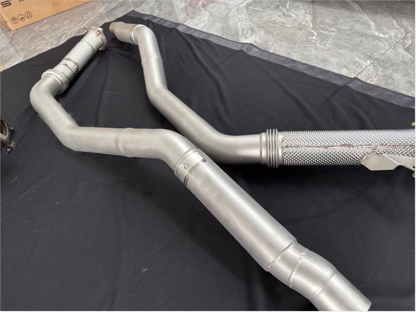 Audi S4 B9 B9.5 2017-ON with Aftermarket Parts - Frontpipe Exhaust Stainless Steel / Titanium from ArmorExtend