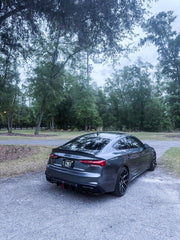 Audi S5 A5 (with s-line bumper, does not base model) B9.5 2020-ON with Aftermarket Parts - AE Style Rear Diffuser & Canards ABS?from ArmorExtend